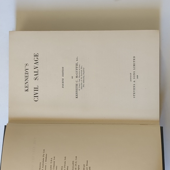 Kennedy's Civil Salvage - Fourth Edition - 1958 - Picture 11 of 14